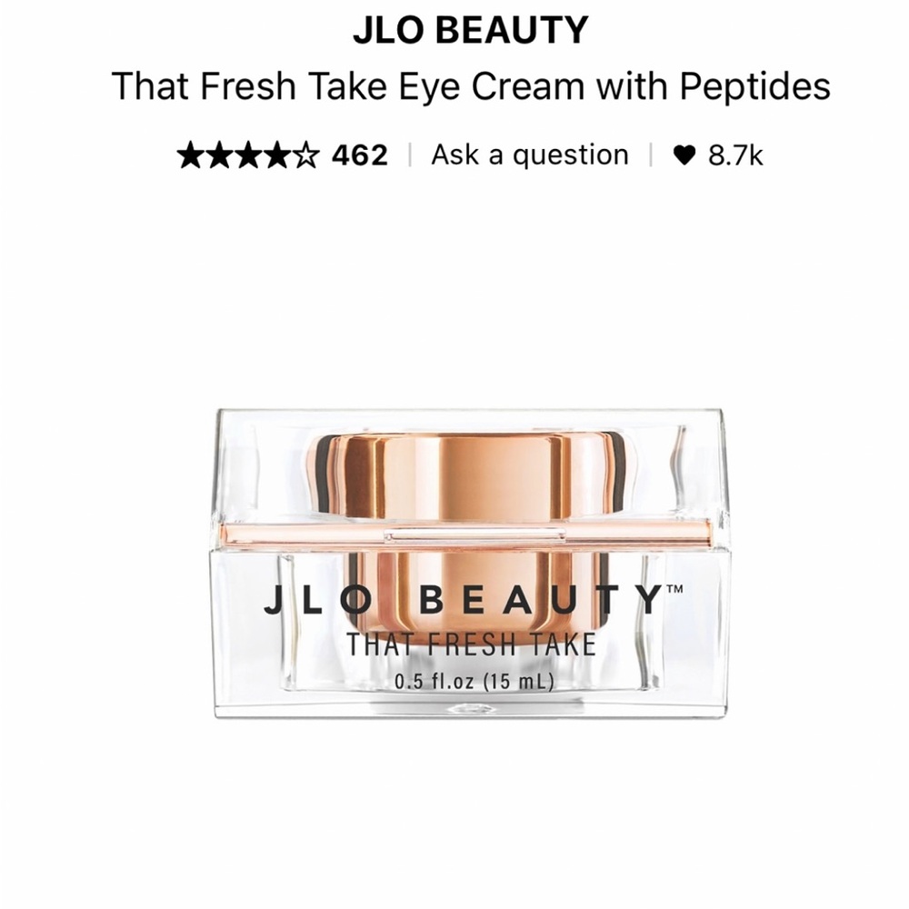 JLO Beauty-That Fresh Take-Eye Cream with Peptides NWT